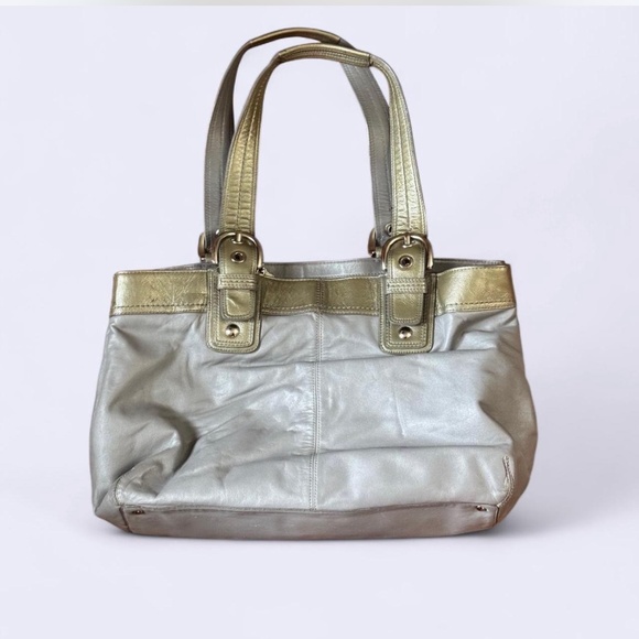 Coach Leather Grey Handbag - Picture 1 of 6